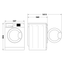 Indesit CYDC82BBGL UK 8Kg Condenser Tumble Dryer - Black - B Rated