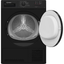 Indesit CYDC82BBGL UK 8Kg Condenser Tumble Dryer - Black - B Rated