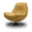 Axis Swivel Chair & Footstool  Yellow