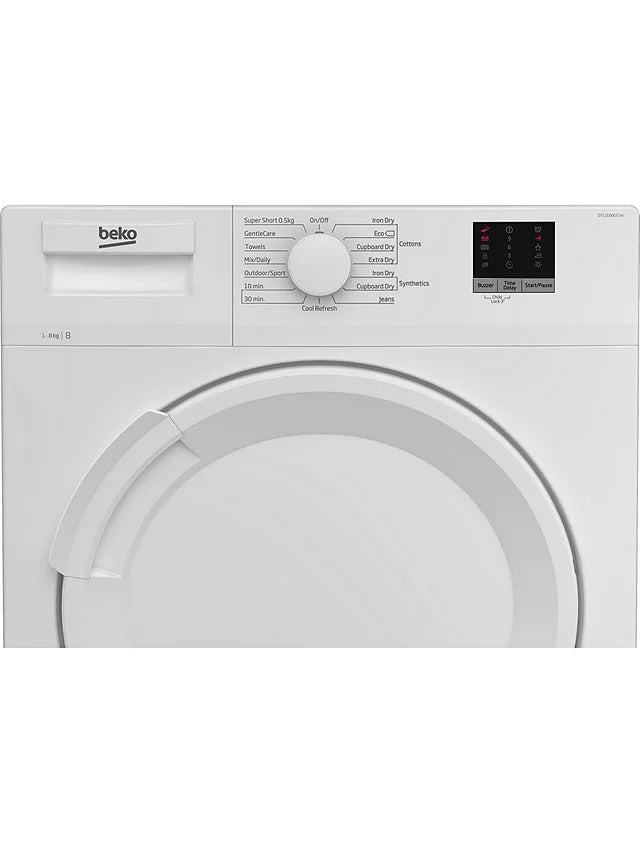 BEKO 8Kg Condenser White - DTLCE80051W