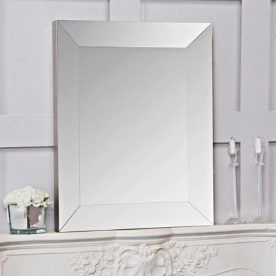 Essentials	Mirror Collection Bevelled Glass Mirror Grey Wash