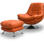 Axis Swivel Chair & Footstool Pumpkin