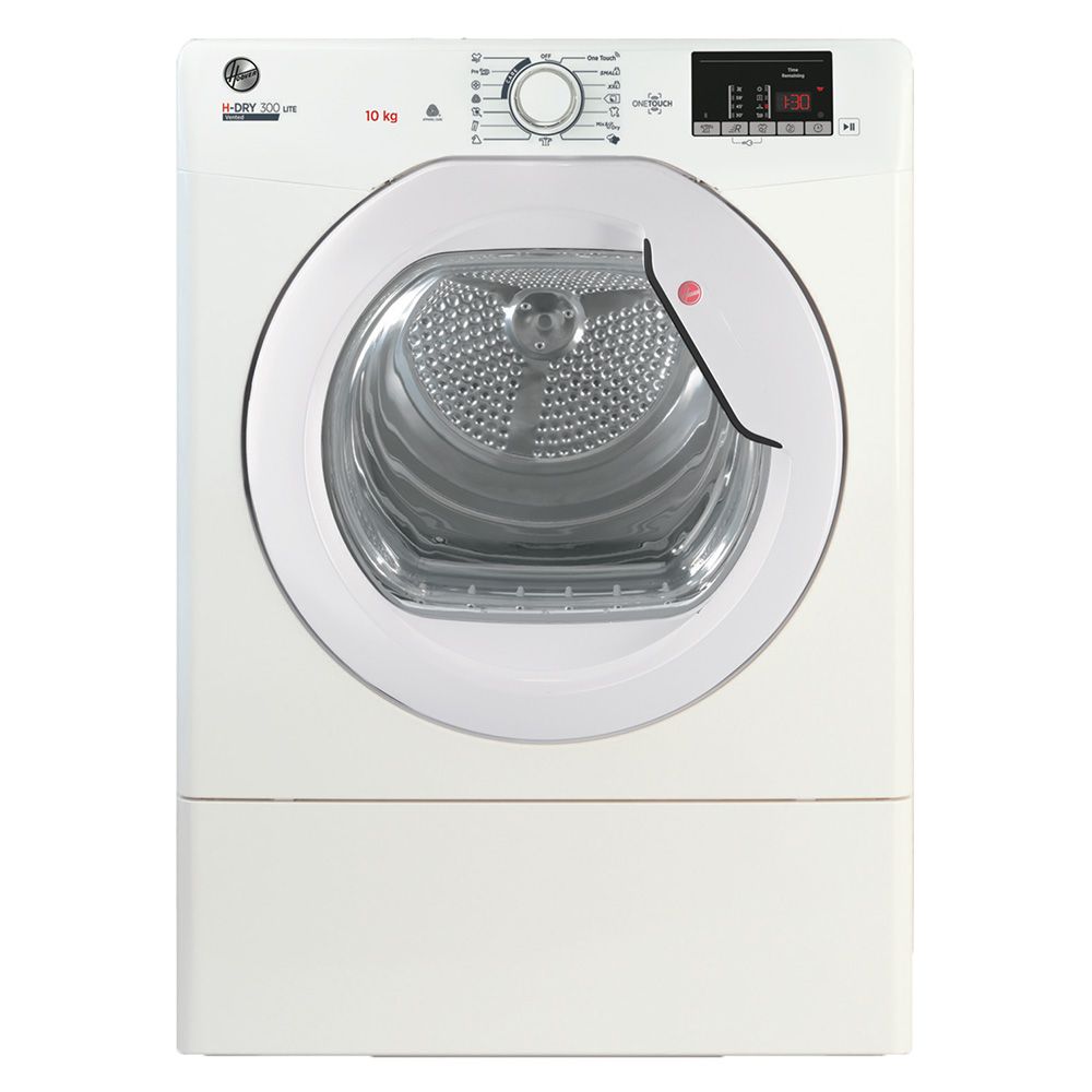 Hoover H-DRY 300 LITE 10Kg Vented Tumble Dryer – White – Energy Efficient, C Rated – Model HLEV10DG-80
