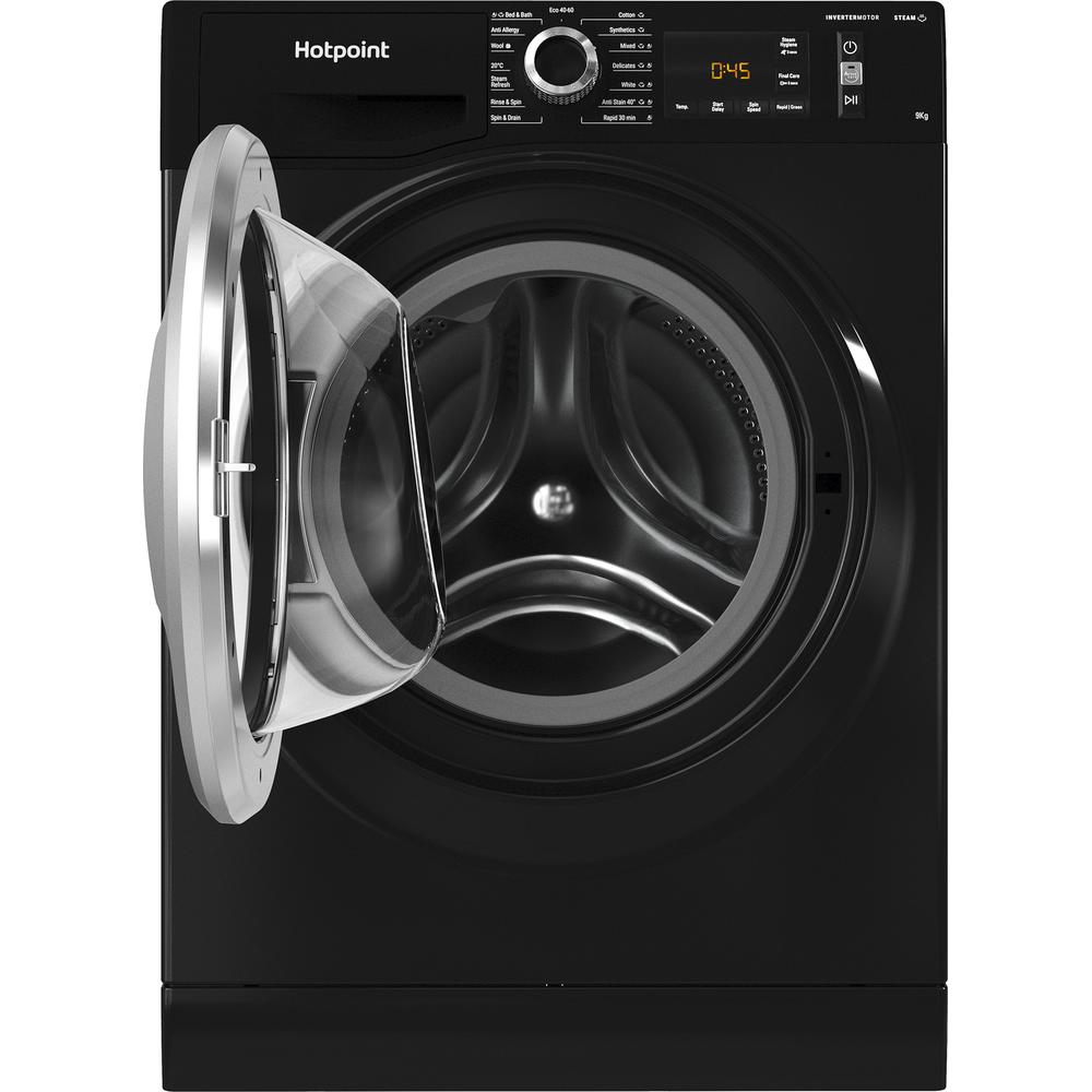Hotpoint ActiveCare 9kg Black Washing Machine – A-20% Energy Efficient (NM11948BCAUK)