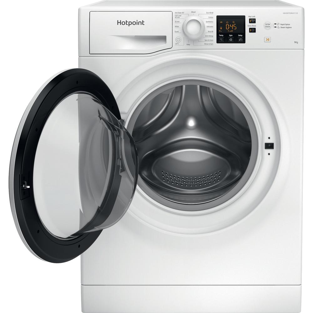 HOTPOINT NSWF946WUK – 9 kg / 1400 rpm Anti-Stain Freestanding Washing Machine (White, Energy Class A)