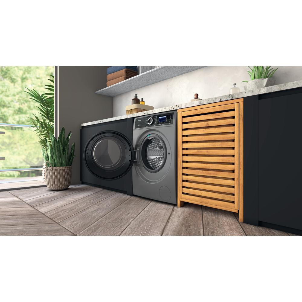 Hotpoint GentlePower 10kg Silver Washing Machine – A-30% Energy Efficient (H809ADSGPOWERUK)