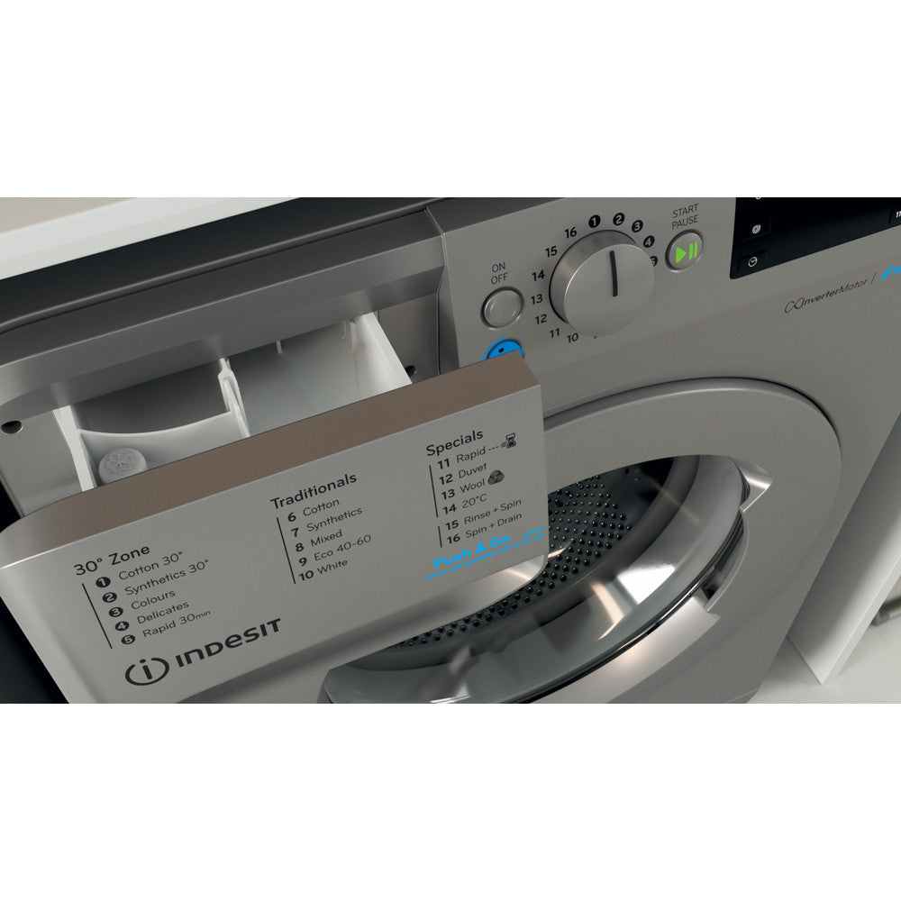 INDESIT BWE 91496X S UK N 9 kg 1400 Spin Washing Machine - Silver