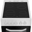 Hotpoint HTE5VCW 50 cm Electric Twin Cooker – 63 L Fan Oven, Ceramic Hob, Separate Grill, Catalytic Cleaning, A-Rated, White