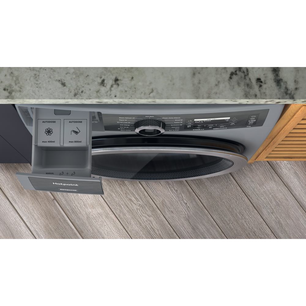Hotpoint GentlePower 9kg Silver Washing Machine – A-30% Energy Efficient (H899ADSGPOWERUK)