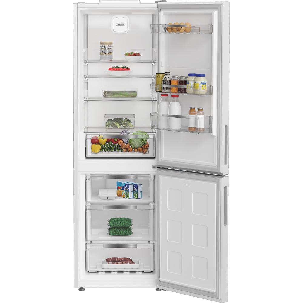 Hotpoint 316L 60/40 Freestanding Dual No Frost Fridge Freezer with Even Flow Cooling – White, 60cm (HPK26363W4UK)