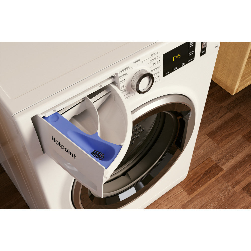 Hotpoint NM11946WCAUKN 9kg Washing Machine with 1400 rpm - White - A Rated