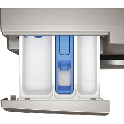 Indesit IP846SPUSHGOUK Push&Go 8kg 1400 Spin Washing Machine with Steam Technology – Silver, Rapid Cycles, A-Rated