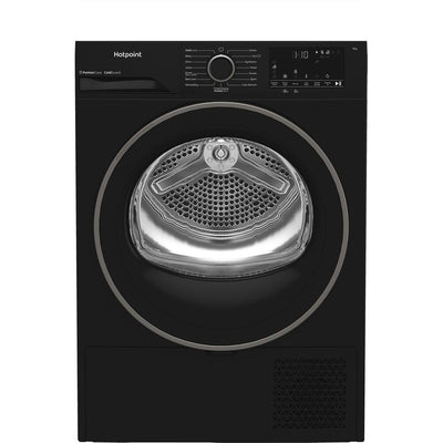 Hotpoint 9kg Heat Pump Tumble Dryer – Black, 60cm, Pet Hair Care (CHD93MBBUK)