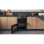 Hotpoint 60cm Dual Fuel Cooker - Black - A/A Rated - HDM67G9C2CB/UK