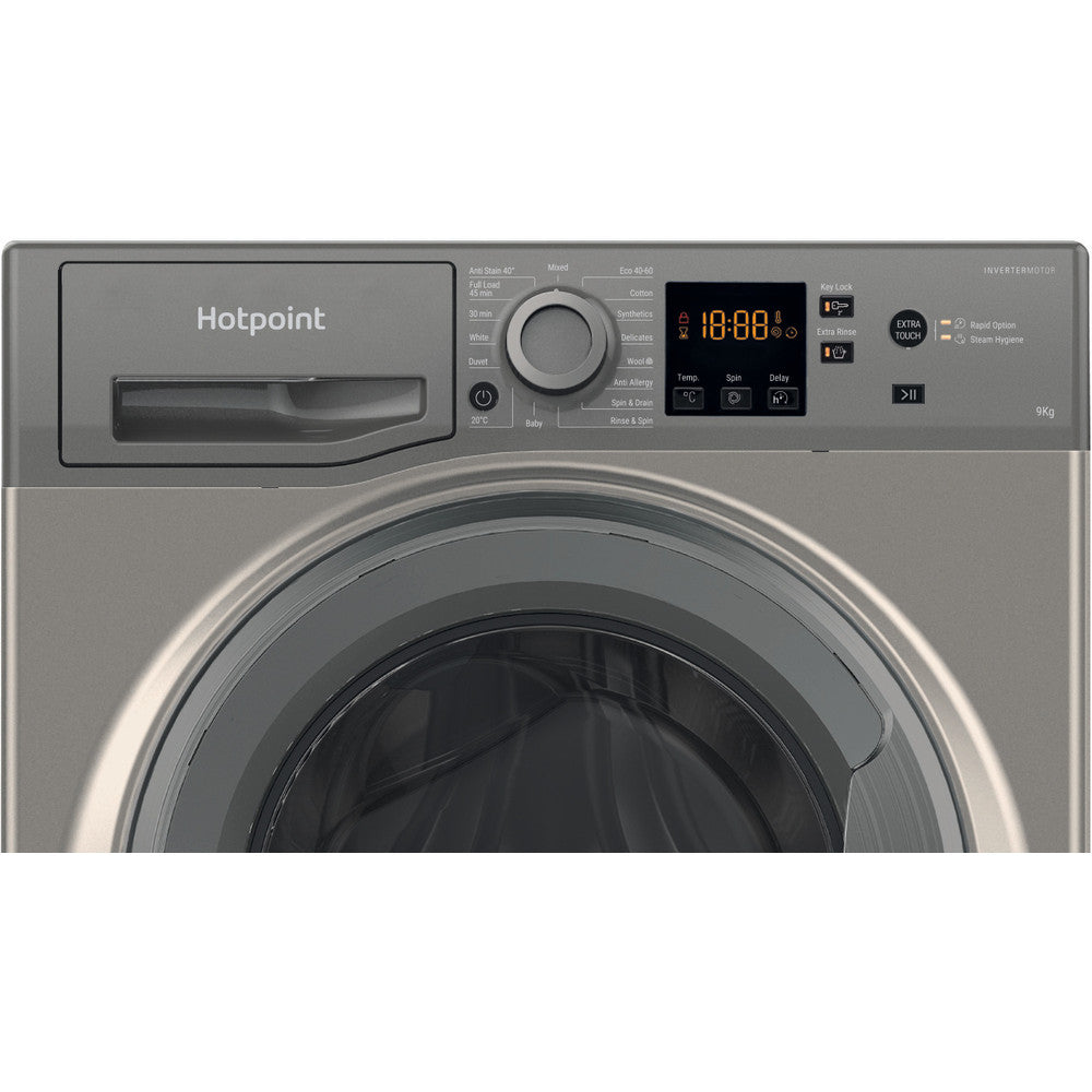 Hotpoint 1400 Spin 9kg Washing Machine-  NSWF945CGGUKN