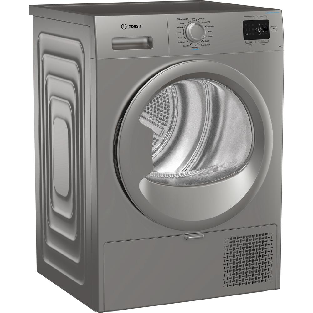Hotpoint 9kg Heat Pump Tumble Dryer – Silver, 60cm, Steam Technology (CYD92DSSUK)  Why this works: