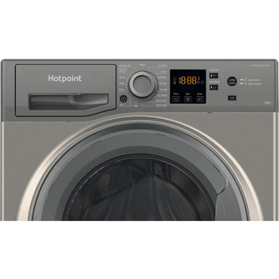 Hotpoint NSWM1045CGGUKN 10kg Washing Machine with 1400 rpm - Graphite - B Rated