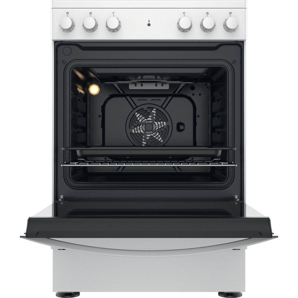 Indesit Electric Cooker with Ceramic Hob - White - A Rated - IS67V5KHW/UK