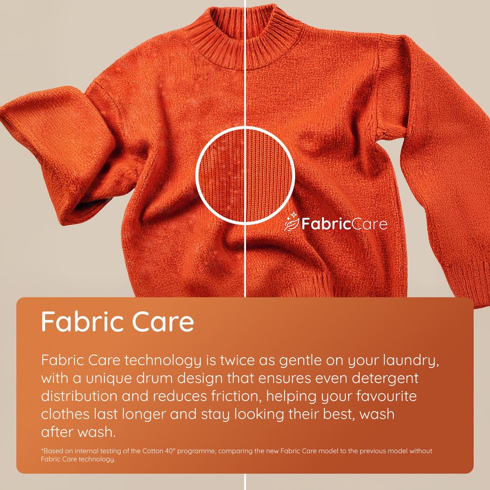 Hotpoint Fabric Care Pro 10kg 1400 Spin Washing Machine, AutoDose, WiFi Connected, Manhattan Grey, A-50% Rated – HP105GACARE