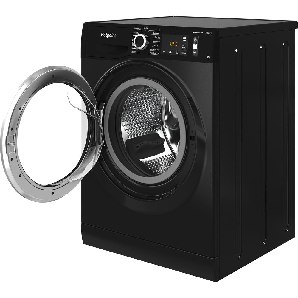 Hotpoint ActiveCare 9kg Black Washing Machine – A-20% Energy Efficient (NM11948BCAUK)