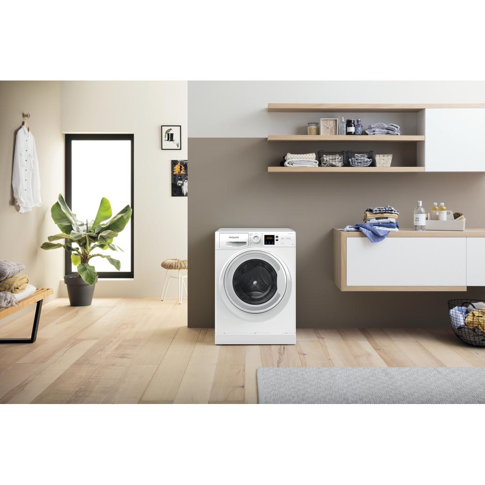 HOTPOINT NSWF946WUK – 9 kg / 1400 rpm Anti-Stain Freestanding Washing Machine (White, Energy Class A)