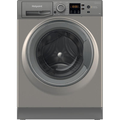 Hotpoint NSWM 7469 GG UK 7kg 1400rpm Freestanding Washing Machine – Anti-Stain Technology, Quick Wash, A Energy Rated, Graphite