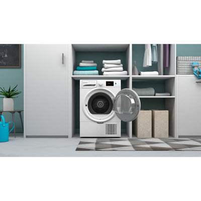 Indesit 8KG Condenser tumble dryer - White- I3D81WUK