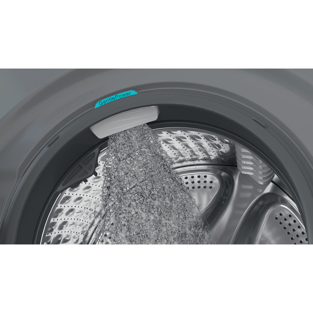 HOTPOINT GentlePower H8W046SBUK 10kg Washing Machine with 1400 rpm - Silver - A Rated