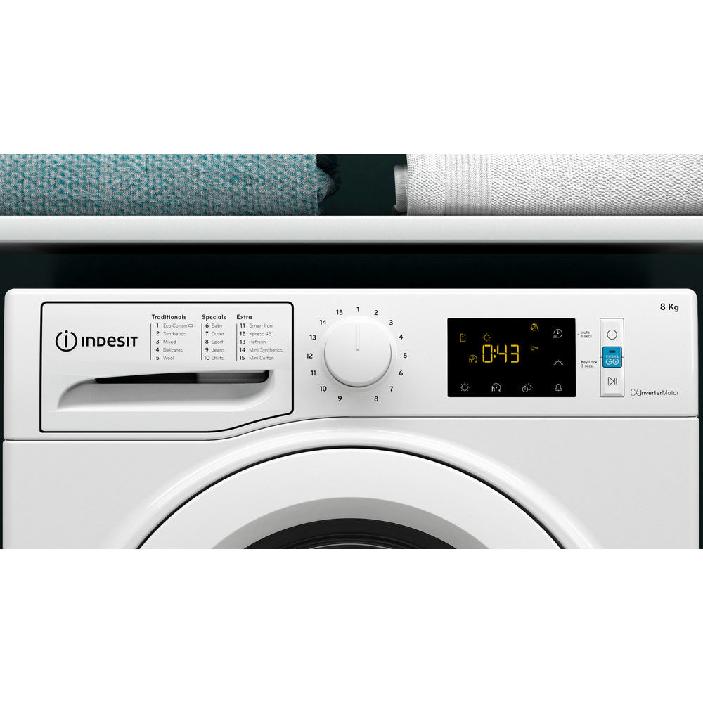 Indesit 8KG Condenser tumble dryer - White- I3D81WUK