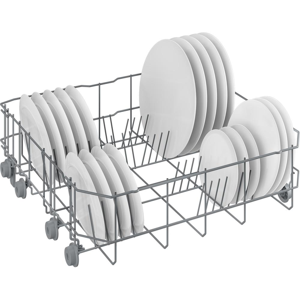 Indesit IN2FE13DT9WUK Push&Go 13-Place Full-Size Freestanding Dishwasher – White, 5 Programmes, 12.9 L Water Use