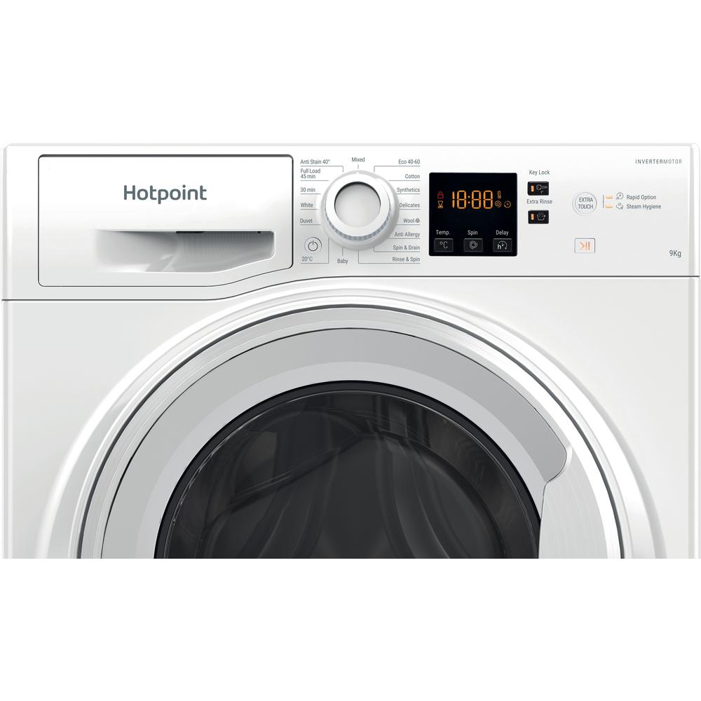 HOTPOINT NSWF946WUK – 9 kg / 1400 rpm Anti-Stain Freestanding Washing Machine (White, Energy Class A)