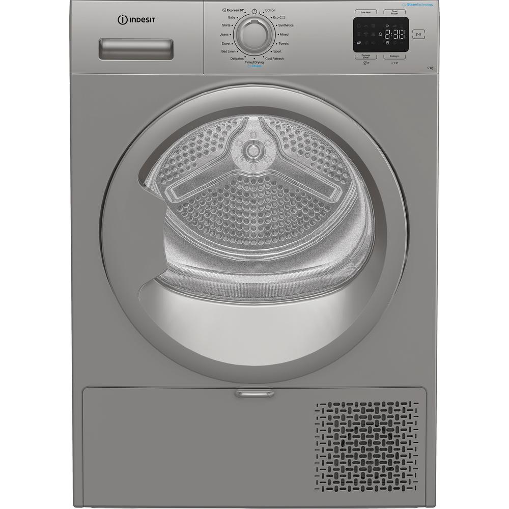 Hotpoint 9kg Heat Pump Tumble Dryer – Silver, 60cm, Steam Technology (CYD92DSSUK)  Why this works:
