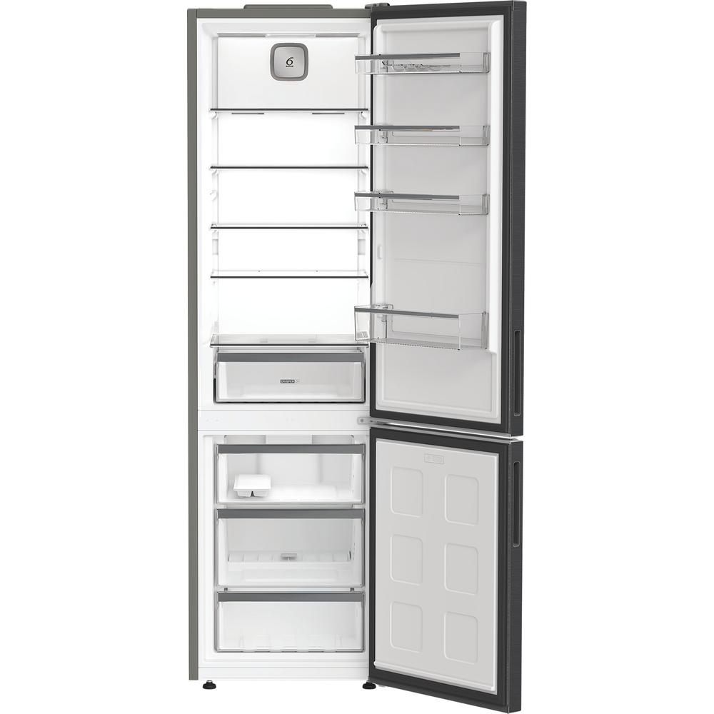 Whirlpool WHK26403XBR6UK 355 L Dual No Frost 70/30 Fridge Freezer – Dark Inox | 59.5 cm Freestanding with FreshLock & Inverter Compressor