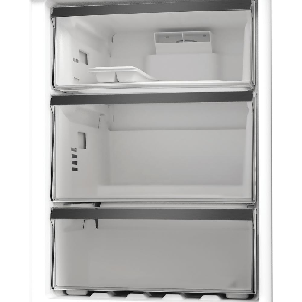 Whirlpool WHK26403XBR6UK 355 L Dual No Frost 70/30 Fridge Freezer – Dark Inox | 59.5 cm Freestanding with FreshLock & Inverter Compressor