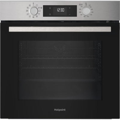 Hotpoint Class 2 HO278PXUK Built-In Electric Single Oven – 71L Multifunction 8, Dual Clean Pyrolytic & Hydro, A++ Rated, Black