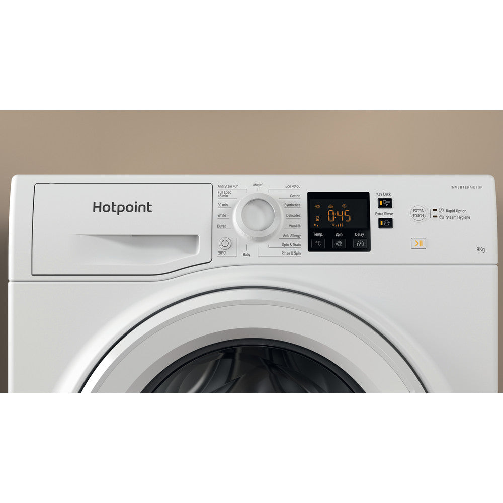 Hotpoint 9KG 1600 Spin  washing machine - NSWM965CWUKN