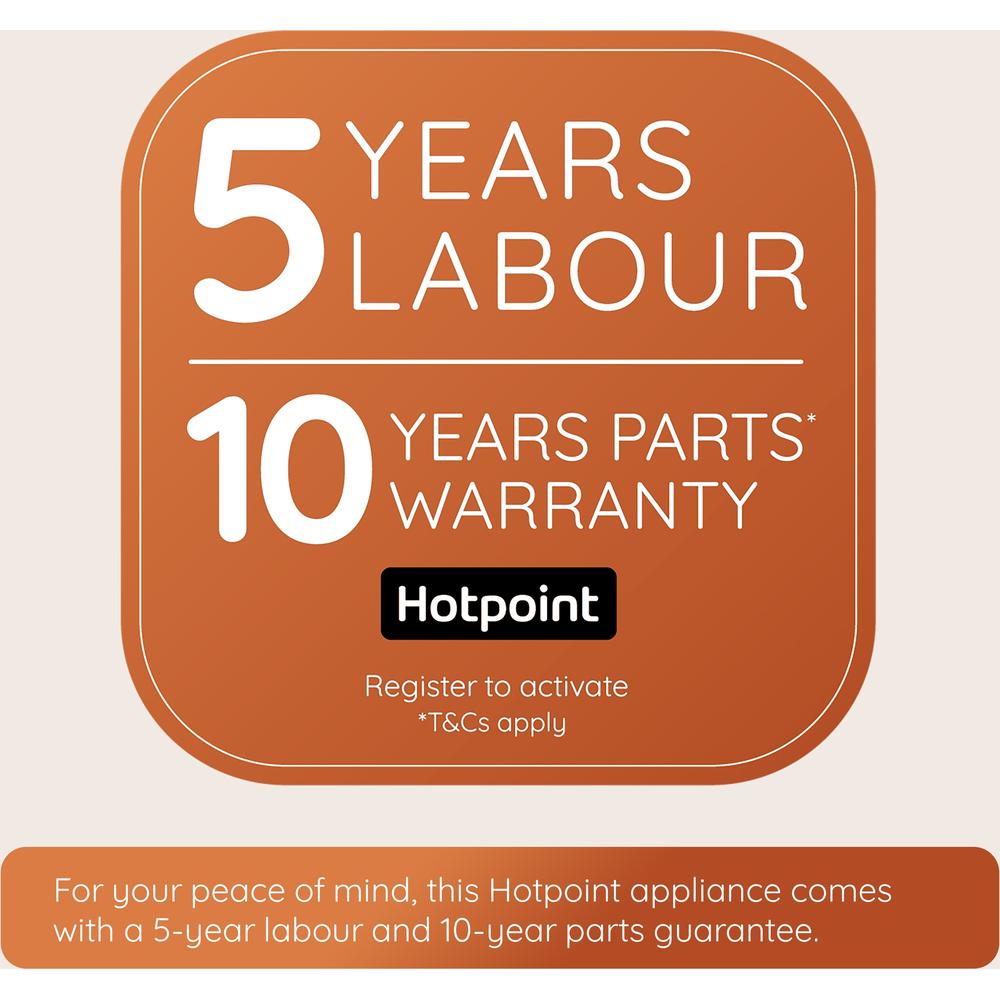 Hotpoint Fabric Care Pro 10kg 1400 Spin Washing Machine, AutoDose, WiFi Connected, Manhattan Grey, A-50% Rated – HP105GACARE