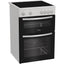 Indesit ITE6VMW 60cm Electric Twin Cooker with Ceramic Hob – Double Oven, 69L Capacity, White