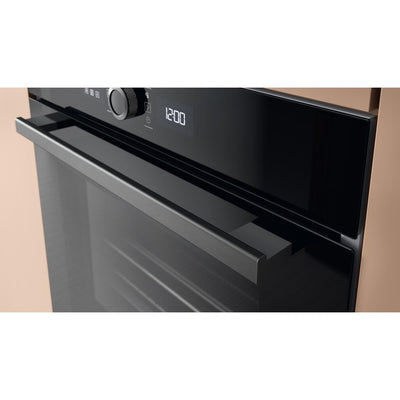 Hotpoint Class 4 HOI4S8PM0BUK Built-In Electric Single Oven – 73L Multifunction 8, Dual Clean Pyrolytic & Hydro, A+ Rated, Black