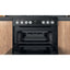 Hotpoint 60cm Dual Fuel Cooker - Black - A/A Rated - HDM67G9C2CB/UK