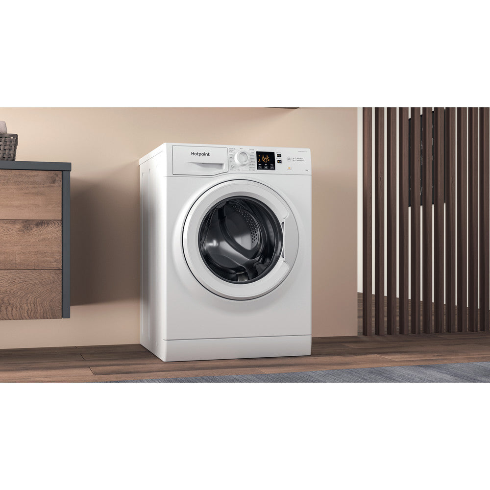 Hotpoint NSWF845CWUKN White 8kg Freestanding Washing Machine