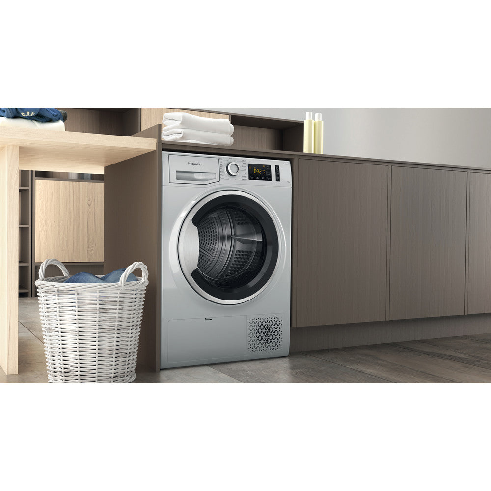 Hotpoint 9Kg Heat Pump Tumble Dryer - Silver - NTM1192SSK