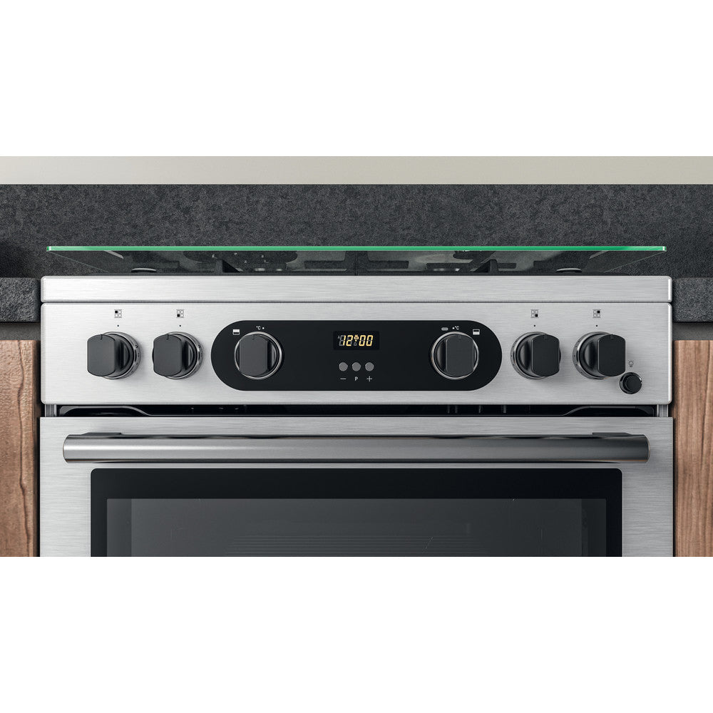 Cannon by Hotpoint CD67G0CCX/UK Gas Cooker 60cm - Silver - A+/A+ Rated