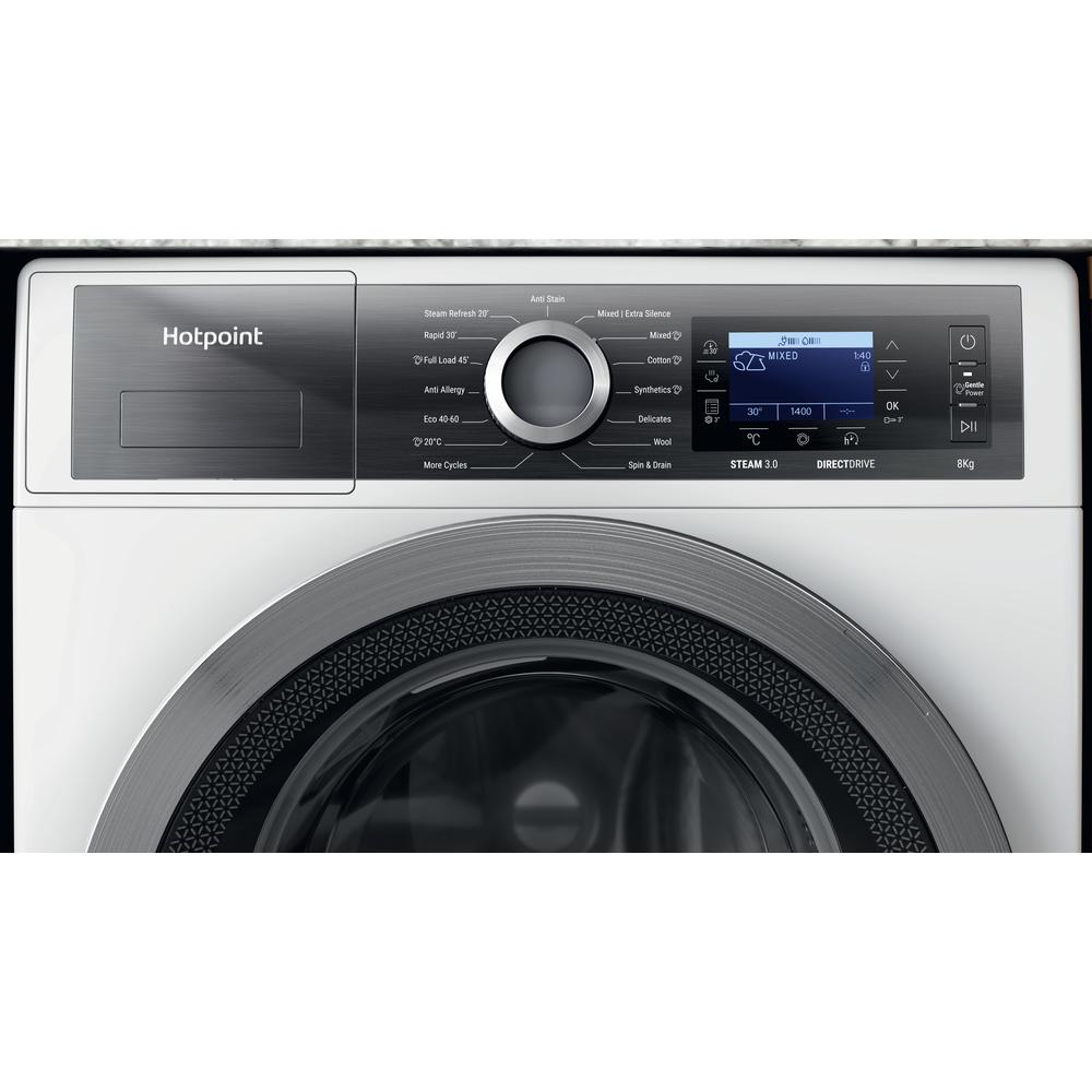 Hotpoint GentlePower 8kg White Washing Machine – A-30% Energy Efficient (H789GPOWERUK)