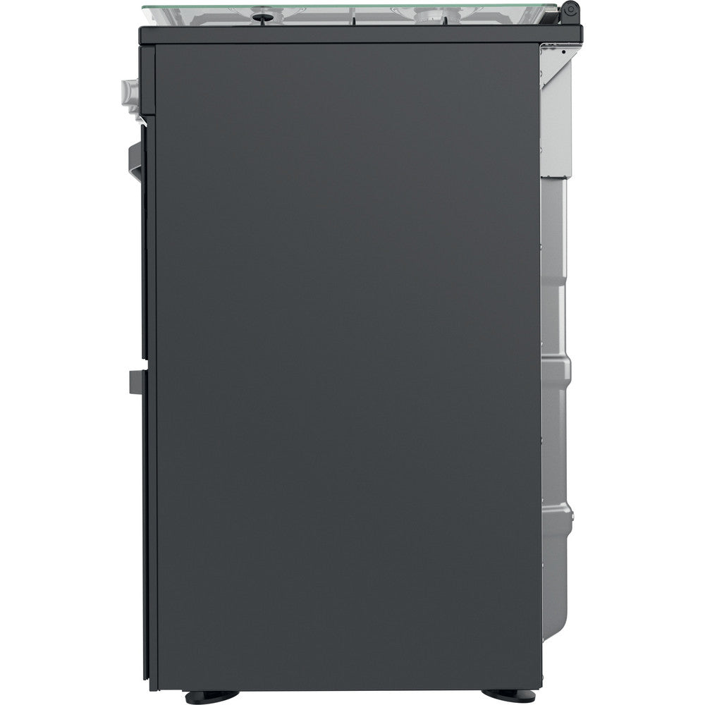 Hotpoint 60cm Dual Fuel Cooker - Black - A/A Rated - HDM67G9C2CB/UK