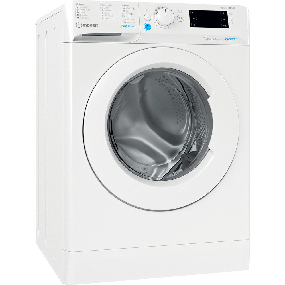 Indesit BWE101486XWUKN 10kg Washing Machine with 1400 rpm - White - A Rated