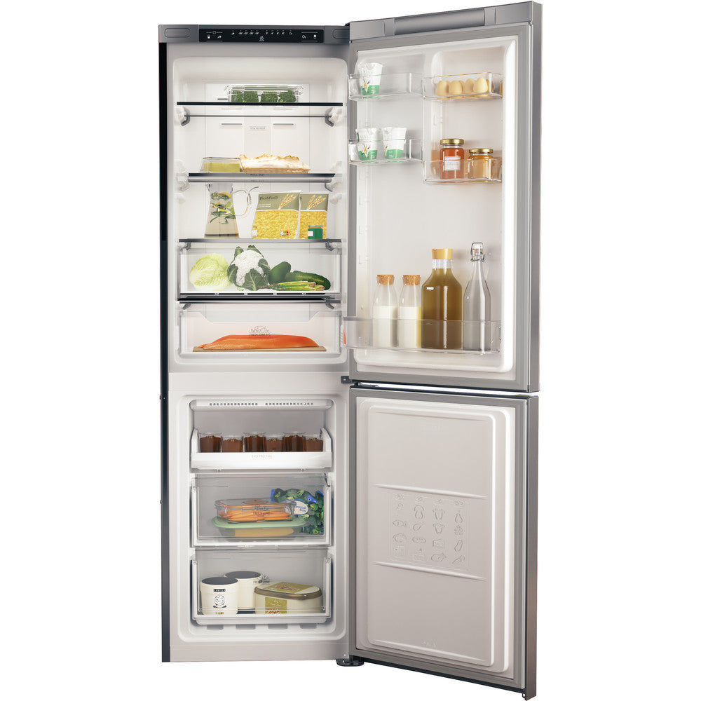 Hotpoint 338 Litre 70/30 Freestanding Total No Frost Fridge Freezer - H3T811IOX1 - Stainless Steel Look