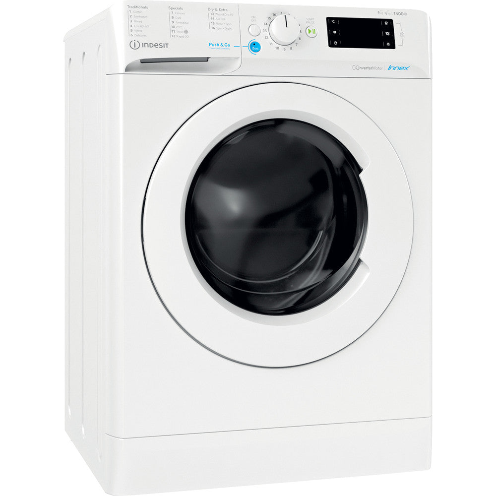 INDESIT BDE 96436X W UK N 9 kg / 6Kg Washer Dryer - White