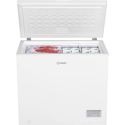 Indesit INCF1984UK 198L Low Frost Chest Freezer – White | 91 cm Freestanding Freezer (E Rated)