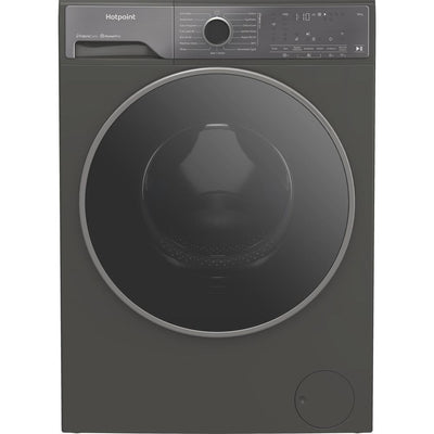 Hotpoint Fabric Care Pro 10kg 1400 Spin Washing Machine, AutoDose, WiFi Connected, Manhattan Grey, A-50% Rated – HP105GACARE